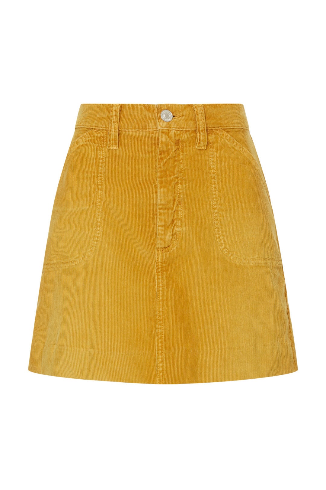Yellow 70s Pocket Mini Skirt by RE/DONE 4