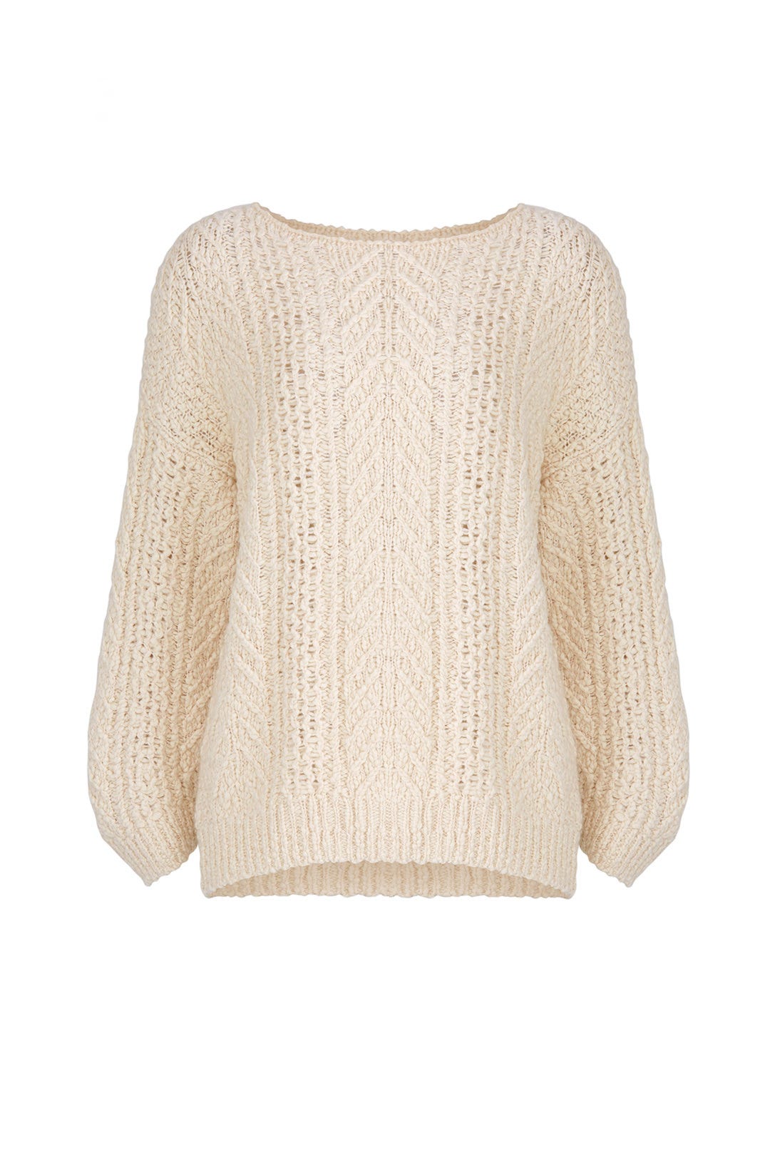 Cream Cable Sweater by VINCE.