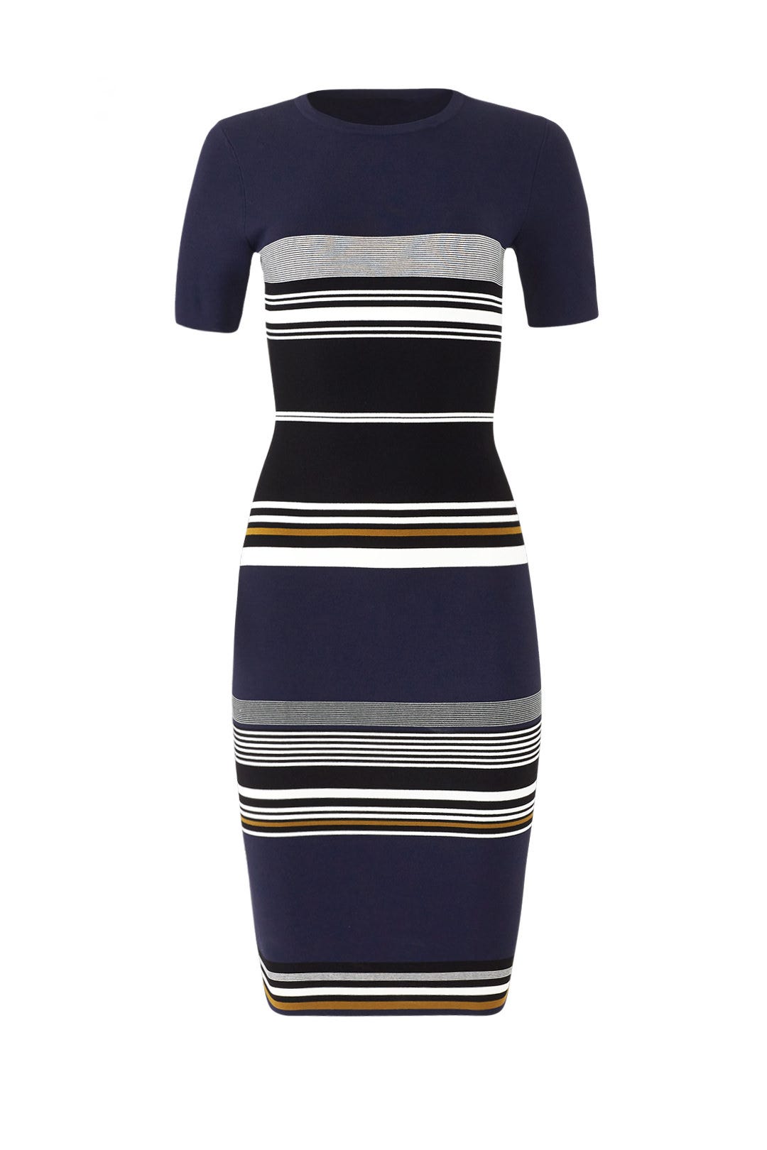 Navy Striped Sweater Dress by Diane von Furstenberg 3