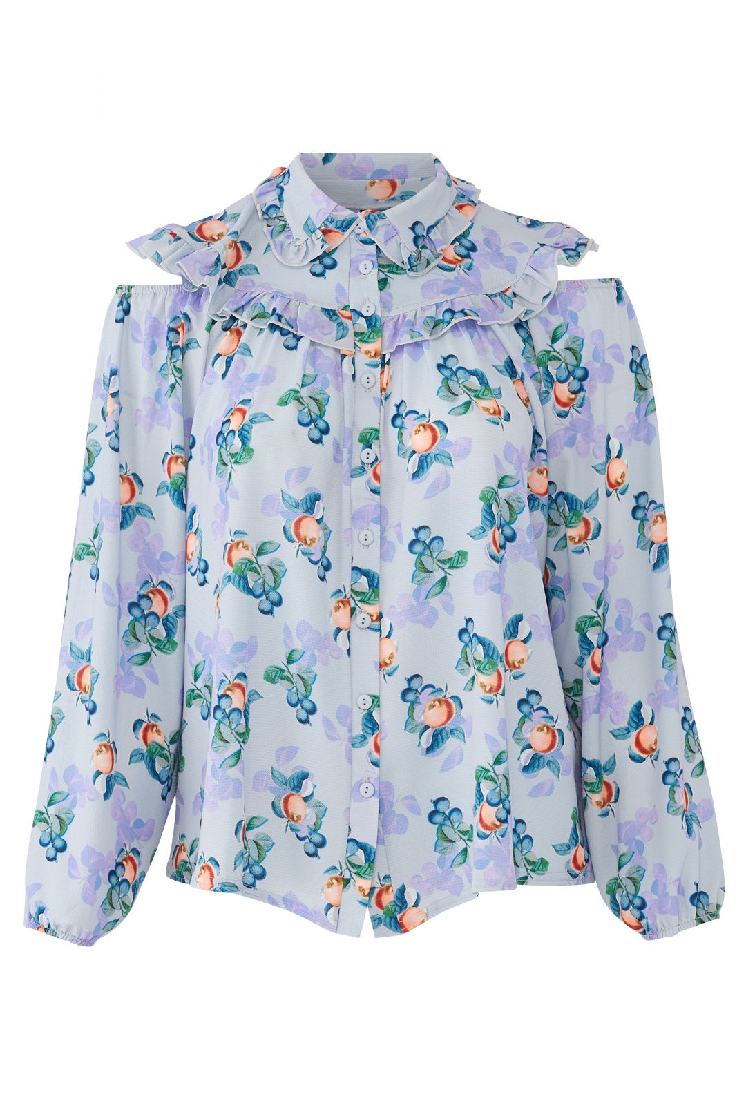 Peach Print Blouse by LOST INK