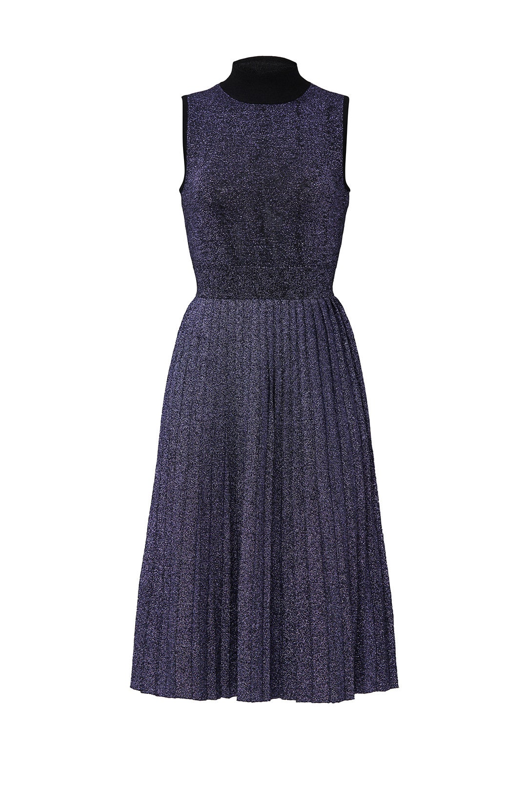 Metallic Pleated Sweater Dress by kate spade new york | Rent the Runway