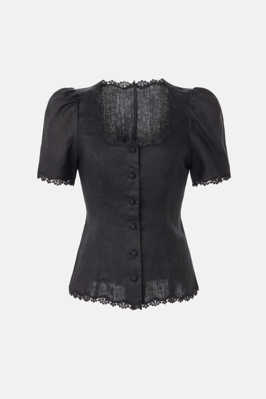 Anabella Linen Top by Reformation | Rent the Runway