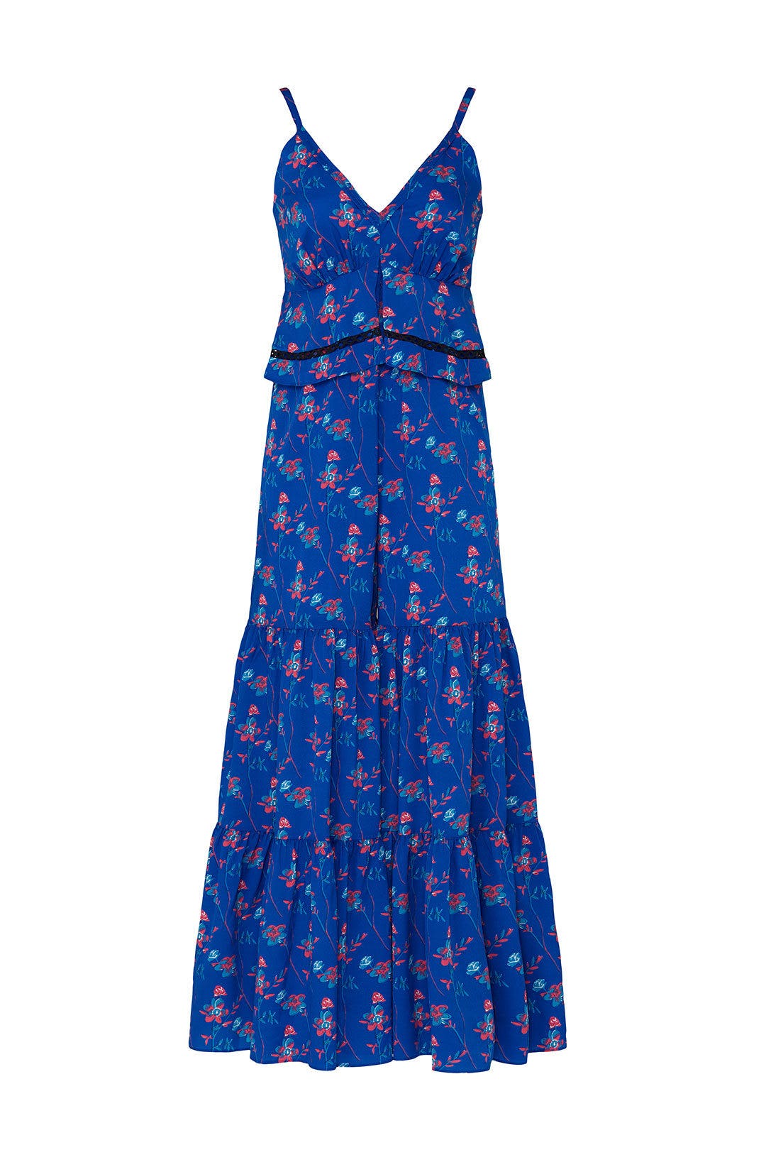 Blue Floral Wide Leg Jumpsuit by Thakoon x RTR 4