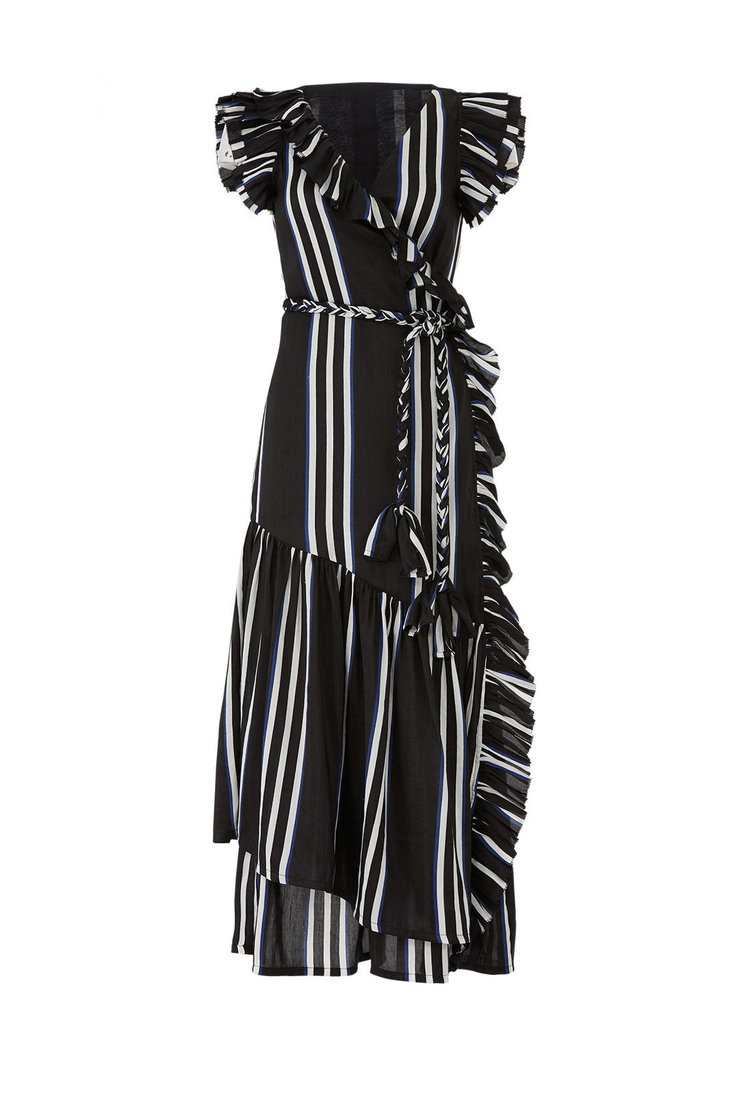 Costa Del Sol Ruffle Wrap Dress by Apiece Apart 3