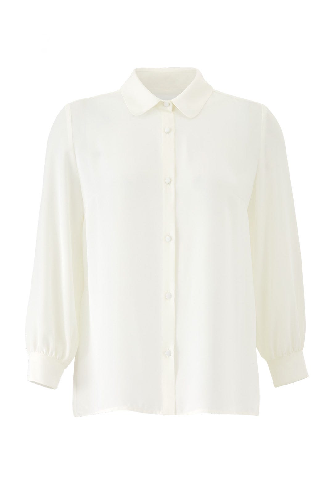 White High Low Button Down by Paper Crown 3