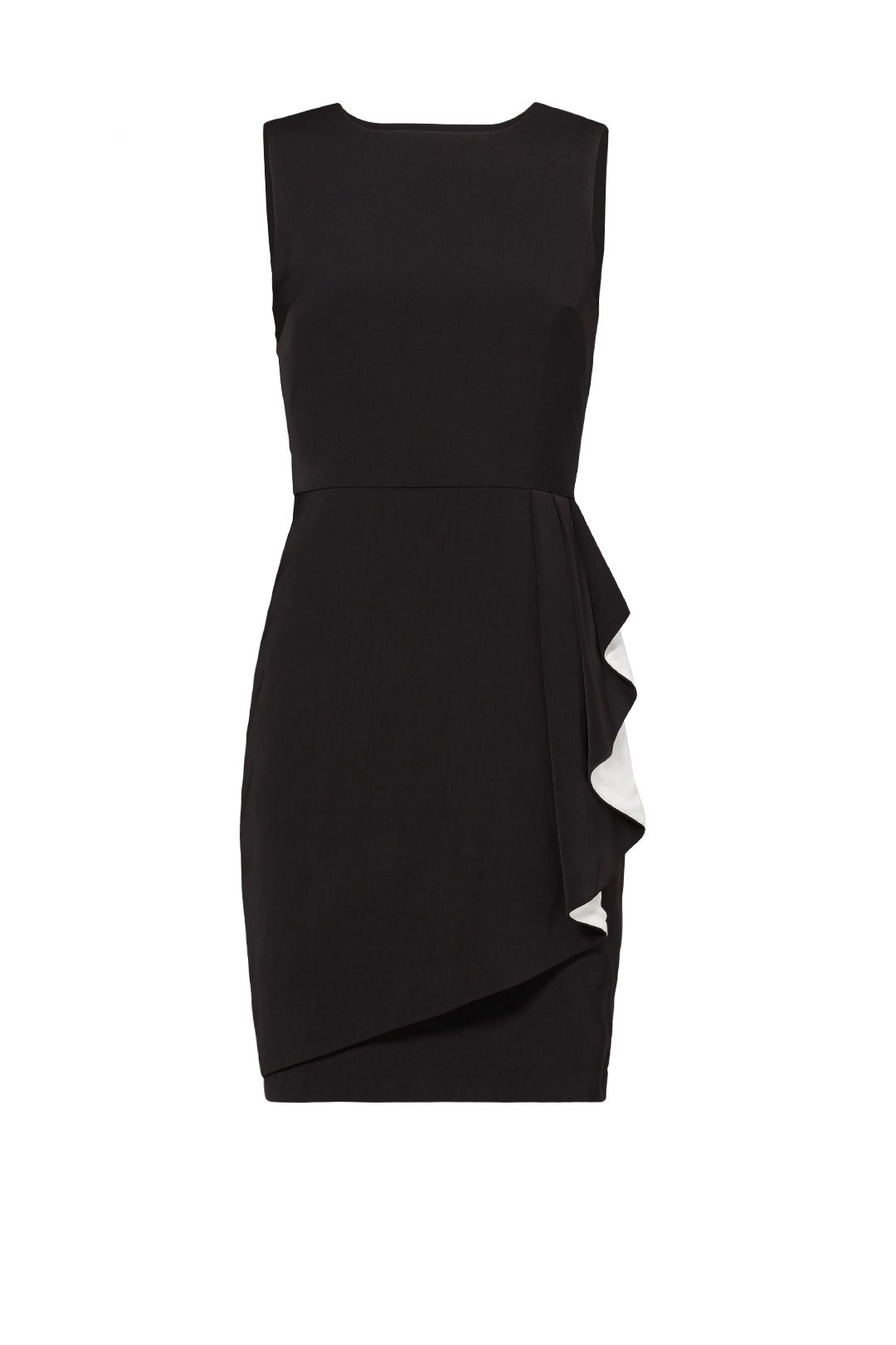 Black Mini Ruffle Dress by Slate & Willow