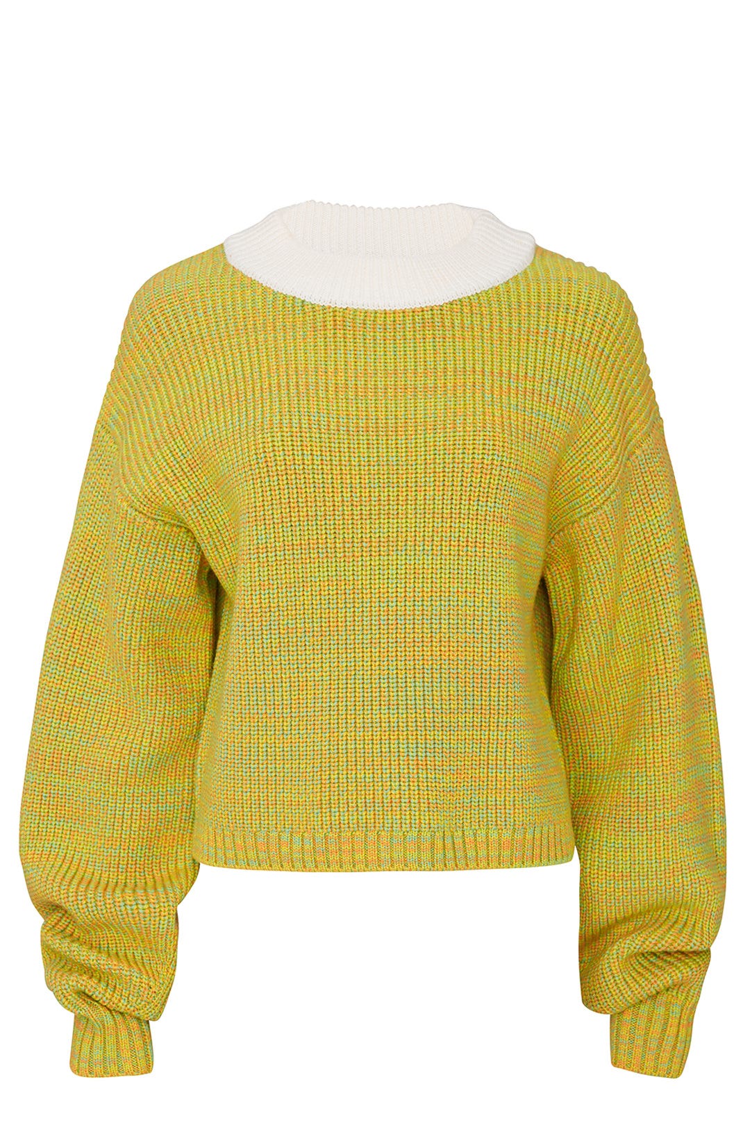 Cropped Crewneck Pullover by Tibi 3