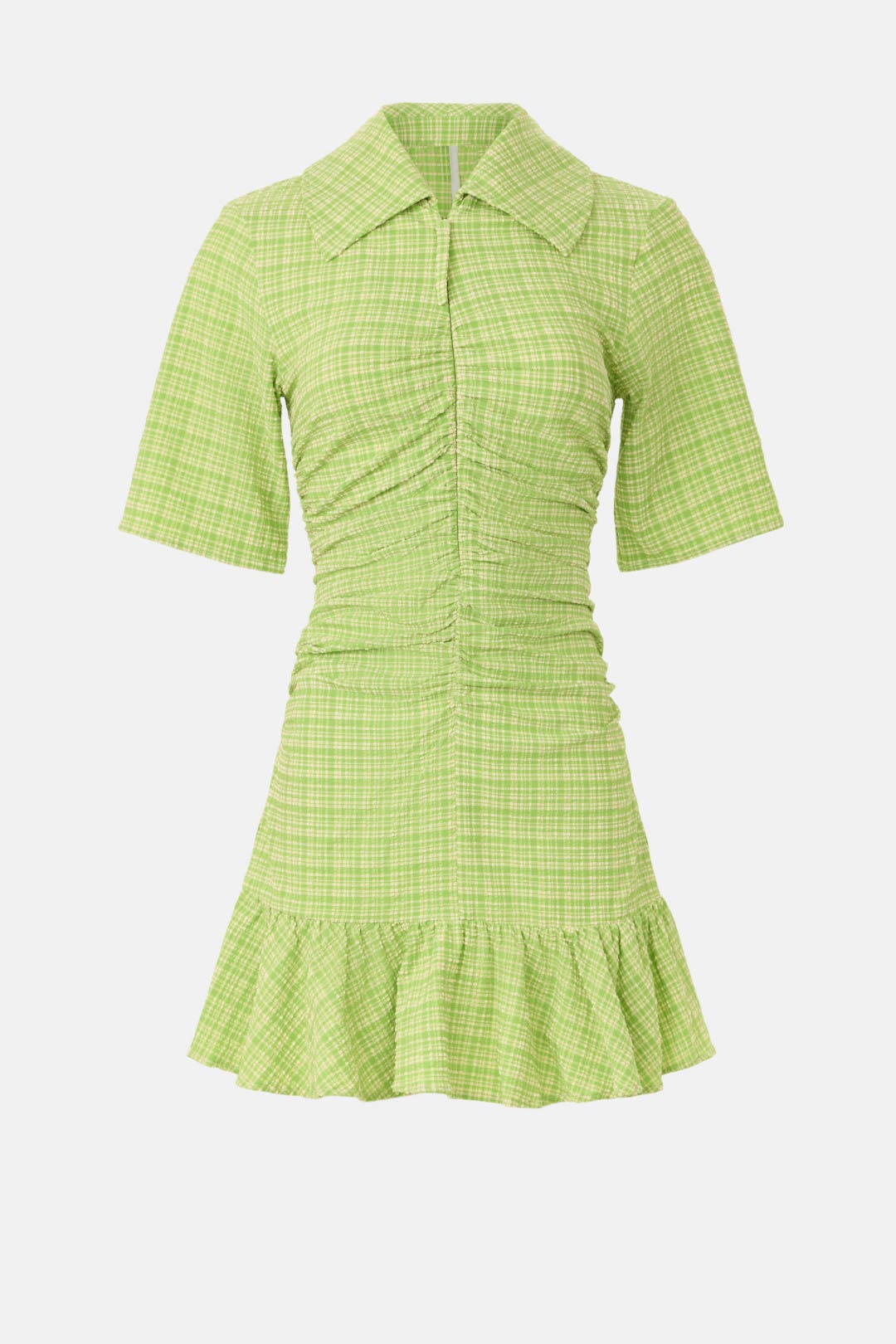Gathered Zip Dress by GANNI x RTR | Rent the Runway