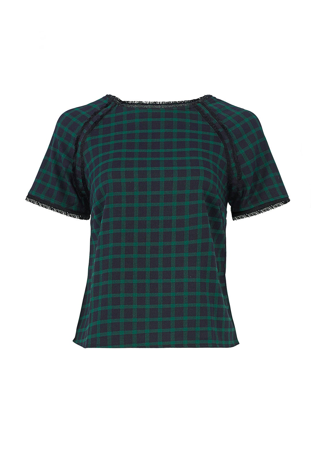 Green Plaid Top by Greylin