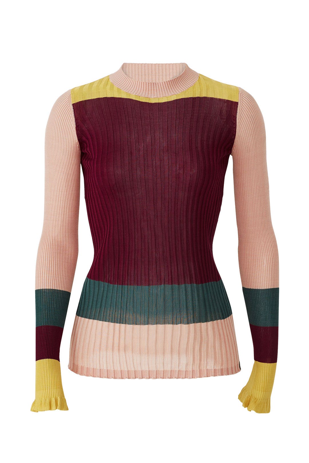 Colorblock Rib Knit Sweater by Scotch & Soda