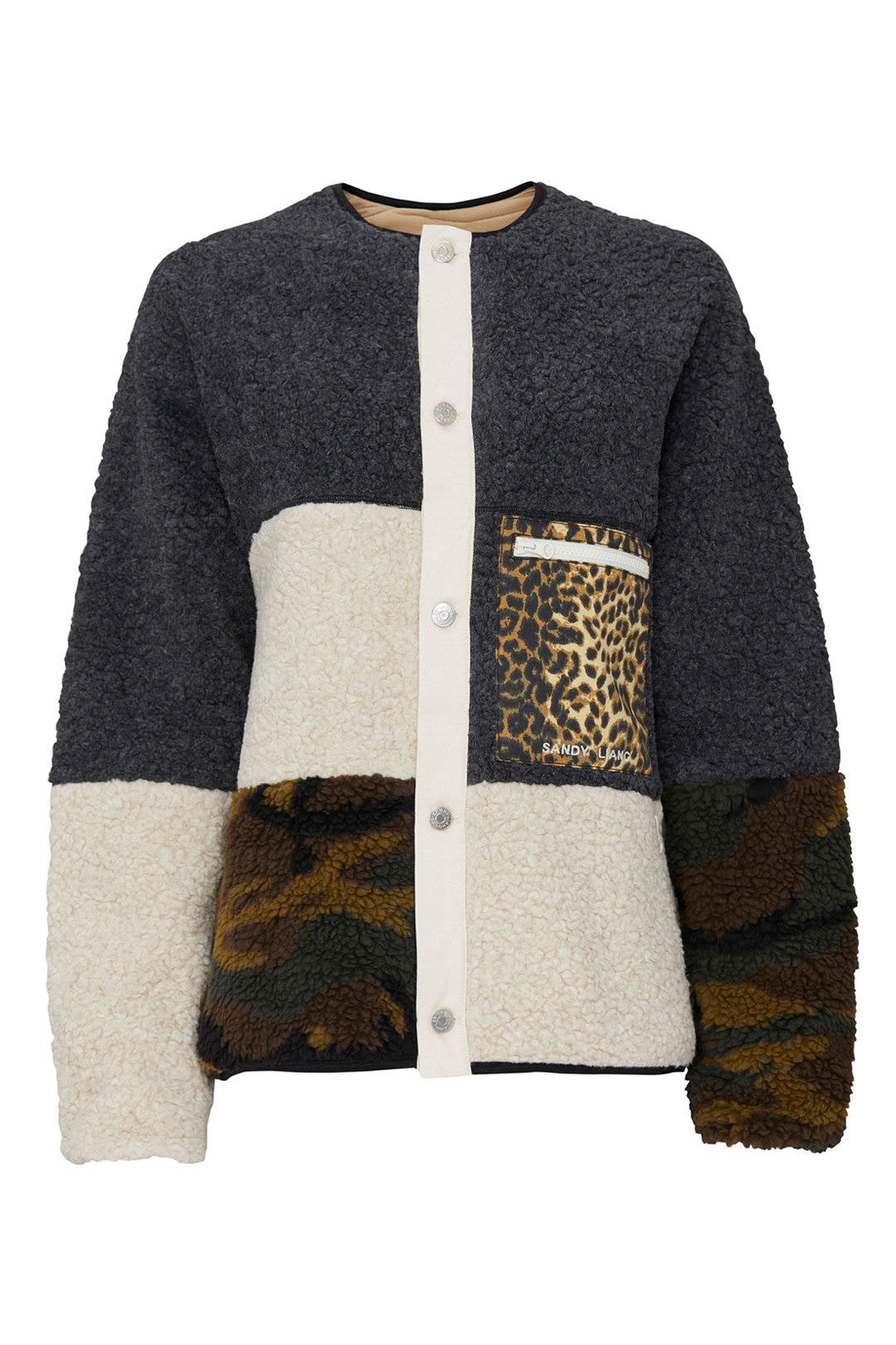 Womp Fleece Jacket by Sandy Liang 4