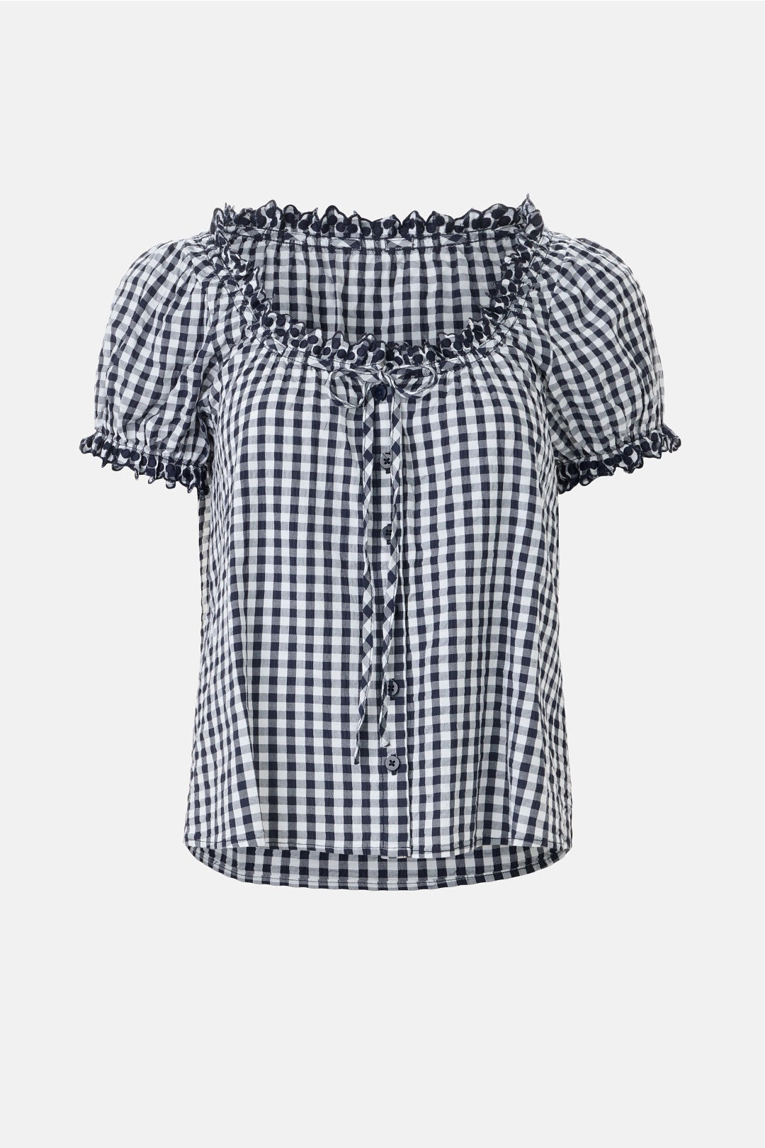 Gigi Gingham Puff Sleeve Top by Splendid