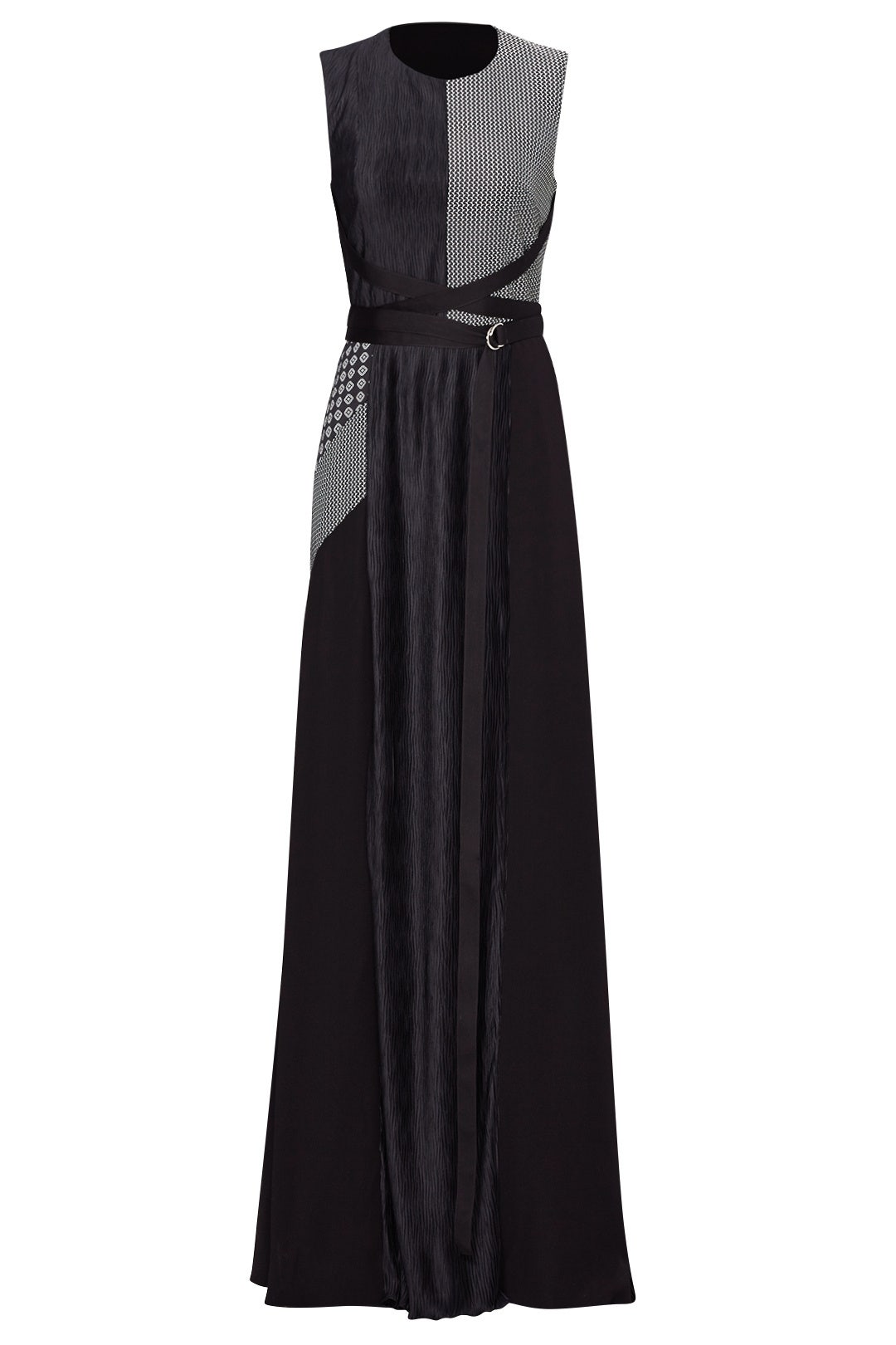 Print Patchwork Harness Gown by ADEAM