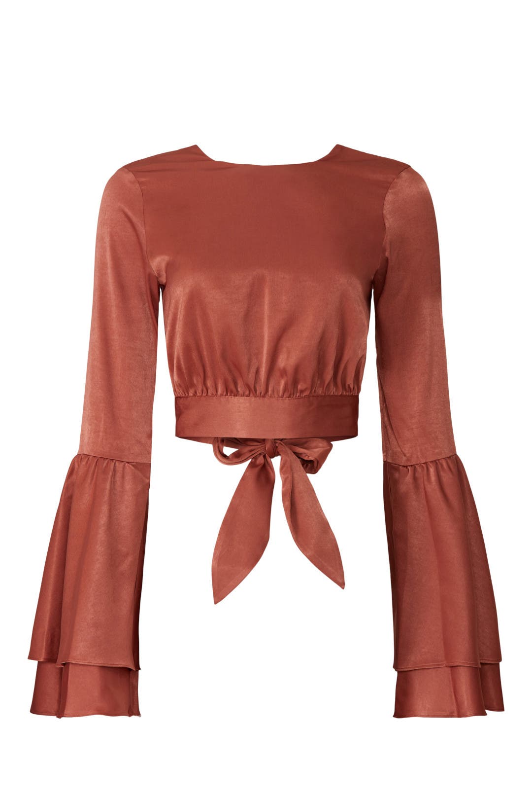 Backless Bell Sleeve Top by Louna | Rent the Runway