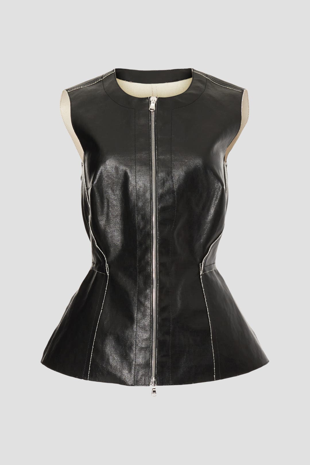 Gilet Peplum Top by Marina Moscone | Rent the Runway