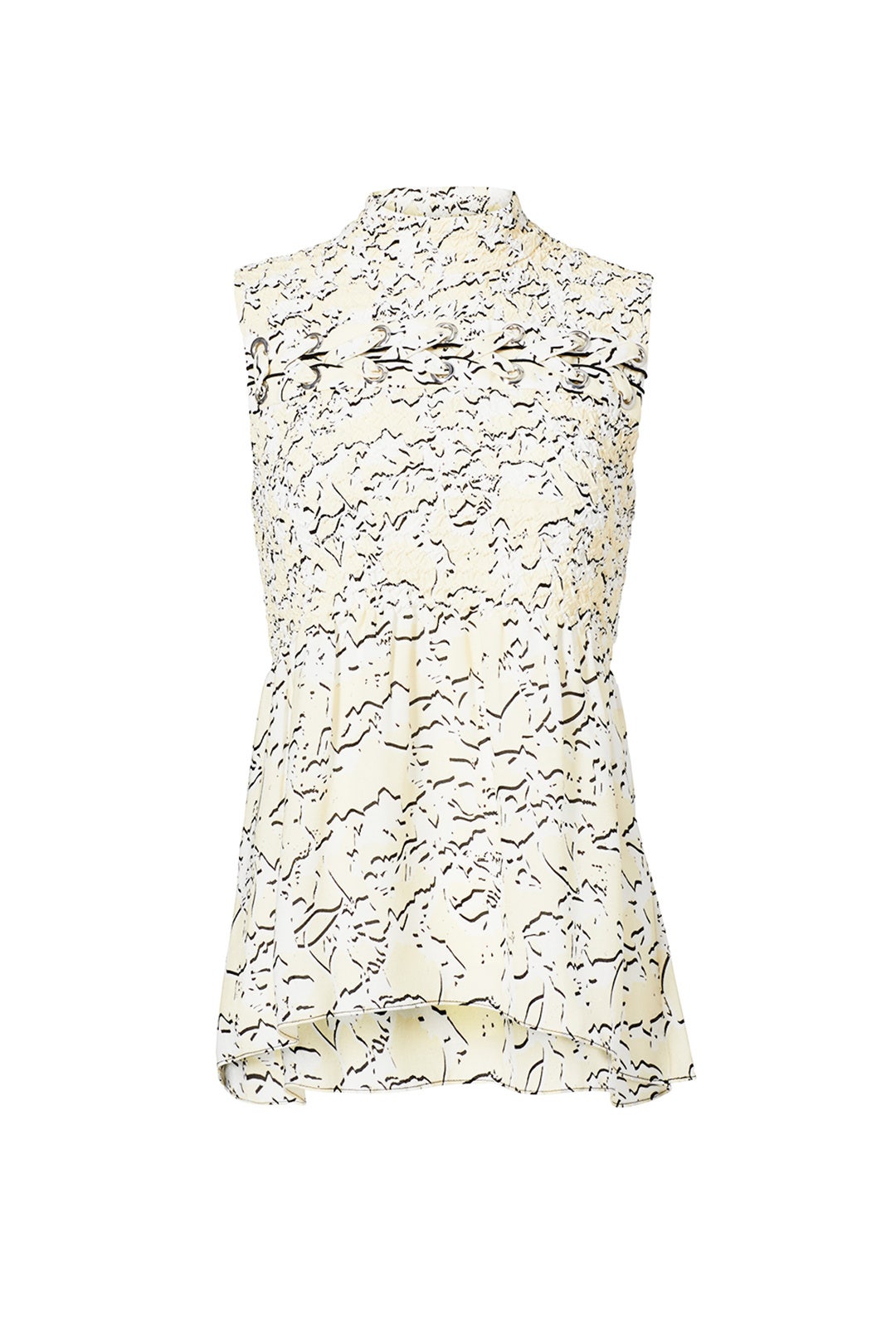 Printed Georgette Top by Proenza Schouler