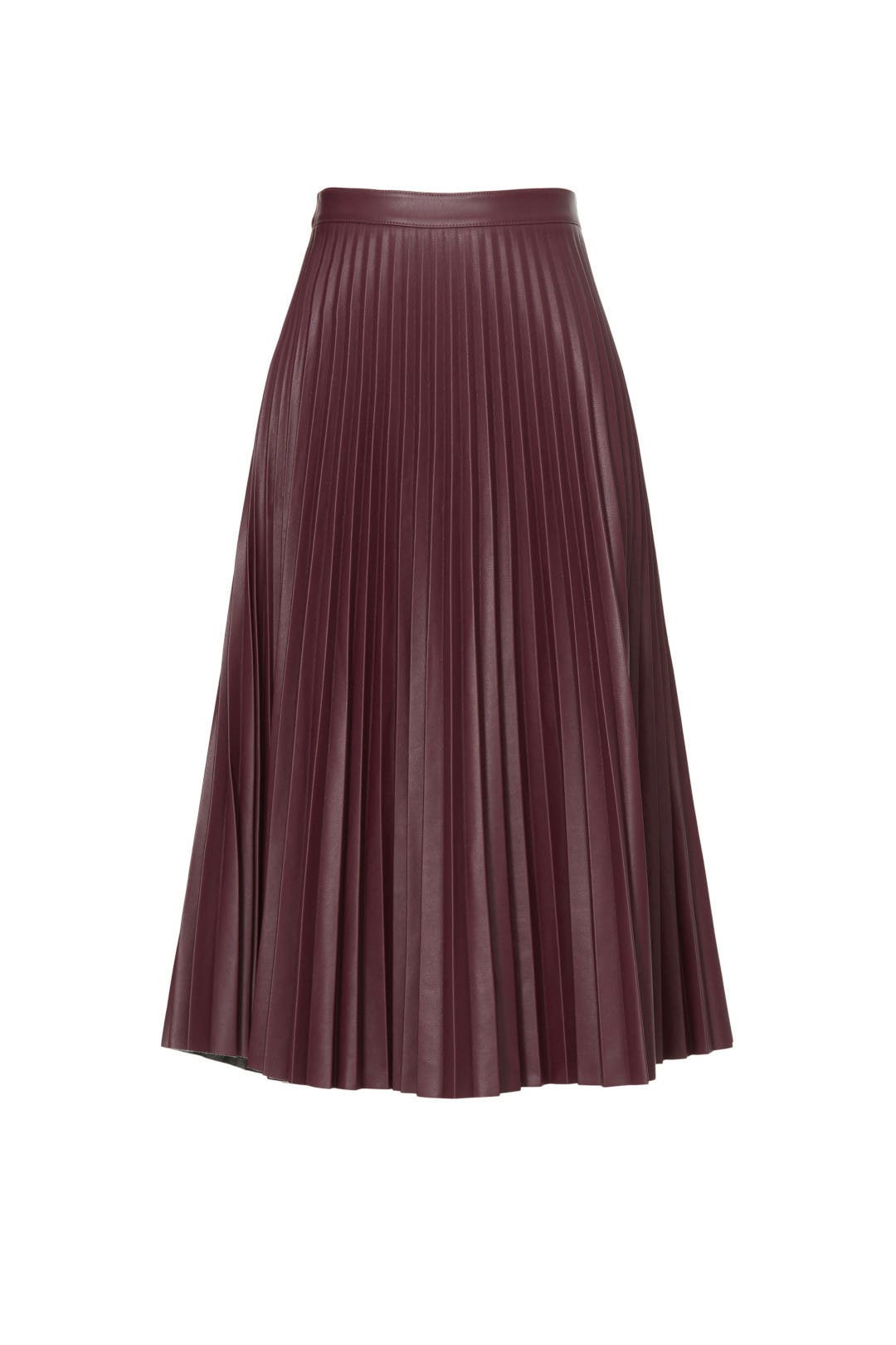 【THE MOZZ】Portie Pleats Leather Skirt Proenza Schouler White Label Daphne Pleated Skirt in Faux