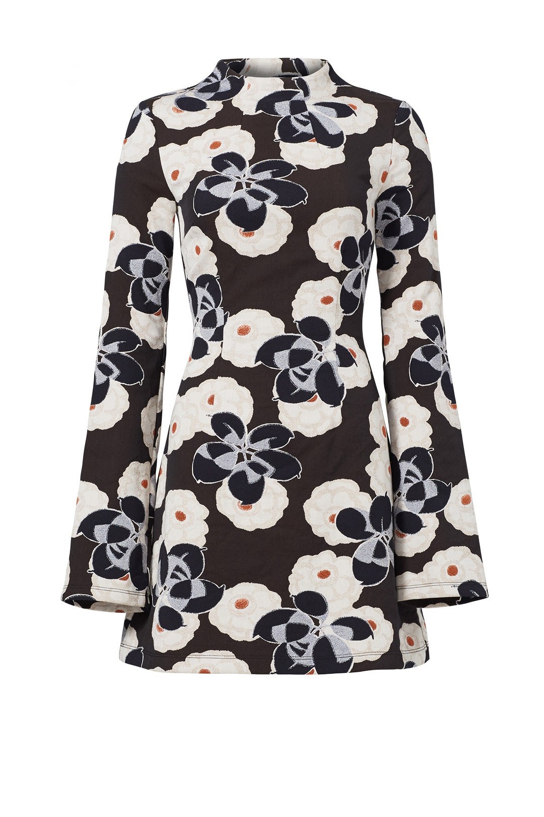 Mock Neck Floral Printed Dress by Suno 3