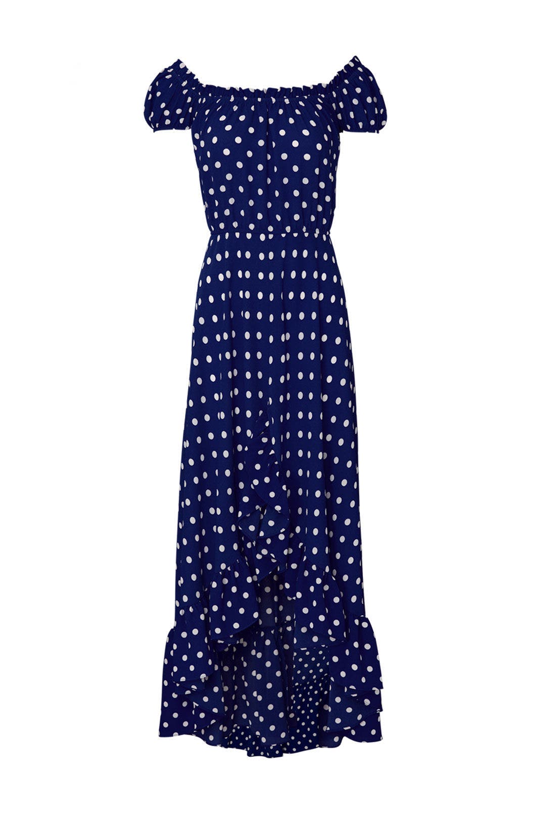 Printed Off The Shoulder Midi Dress by Slate & Willow