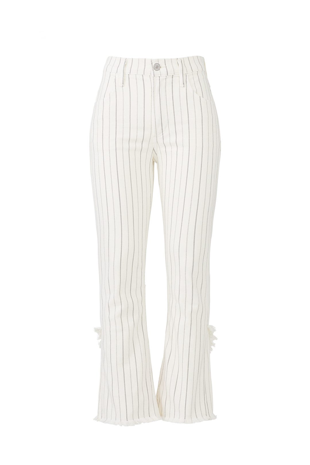Cream Stripe Drew Jeans by Citizens of Humanity 3