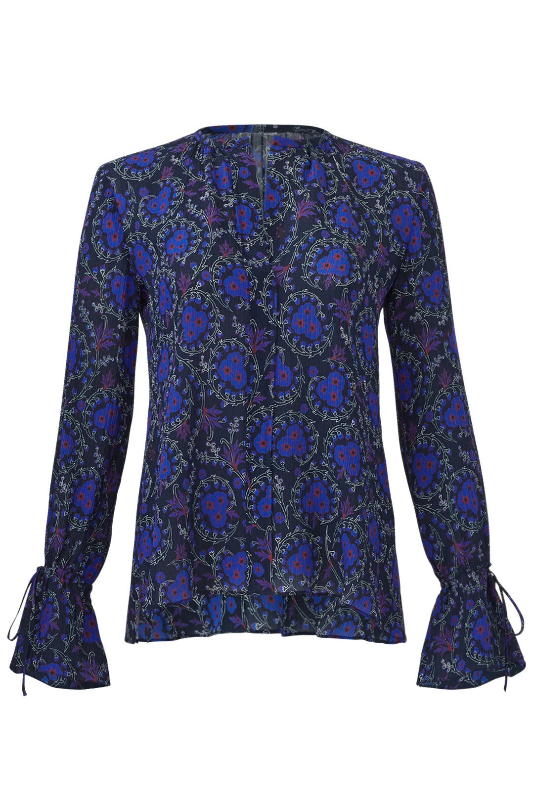 Collarless Bell Sleeve Top by Derek Lam 10 Crosby