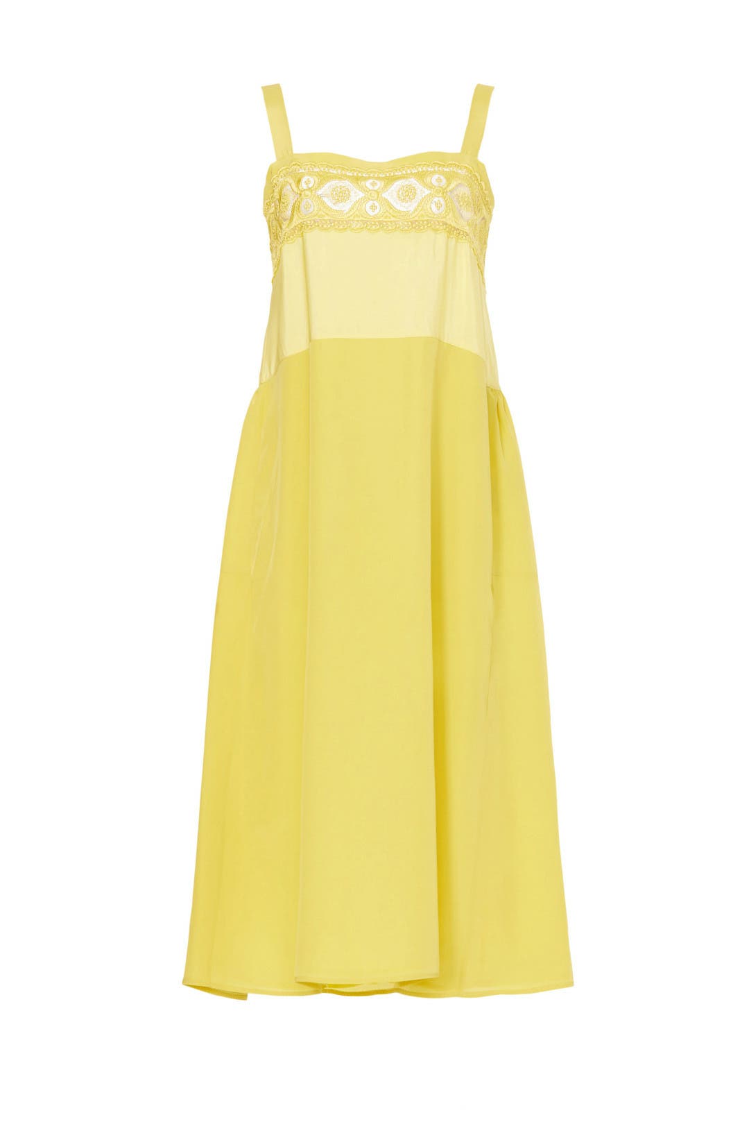 Yellow Midi Dress by Maison Margiela | Rent the Runway