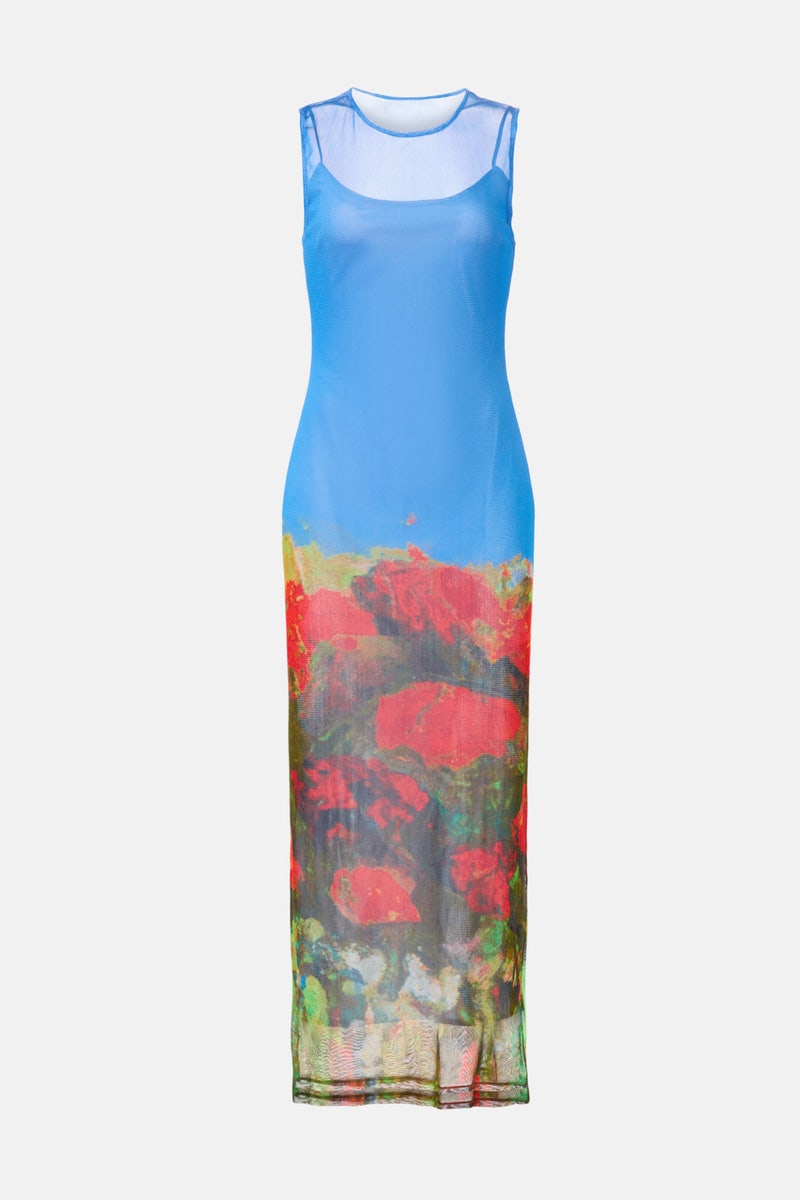 Rose Field Mesh Maxi Dress by Wynn Hamlyn - Photo 4