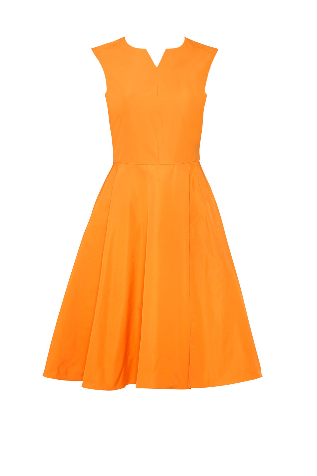 Orange Flare Dress by Jil Sander Navy 3