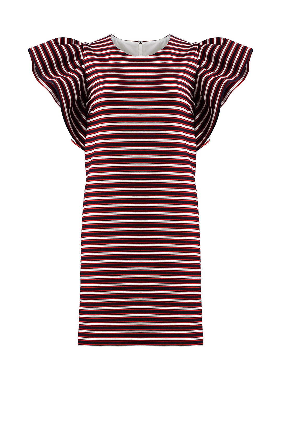 Multi Stripe Ruffle Shift by MSGM