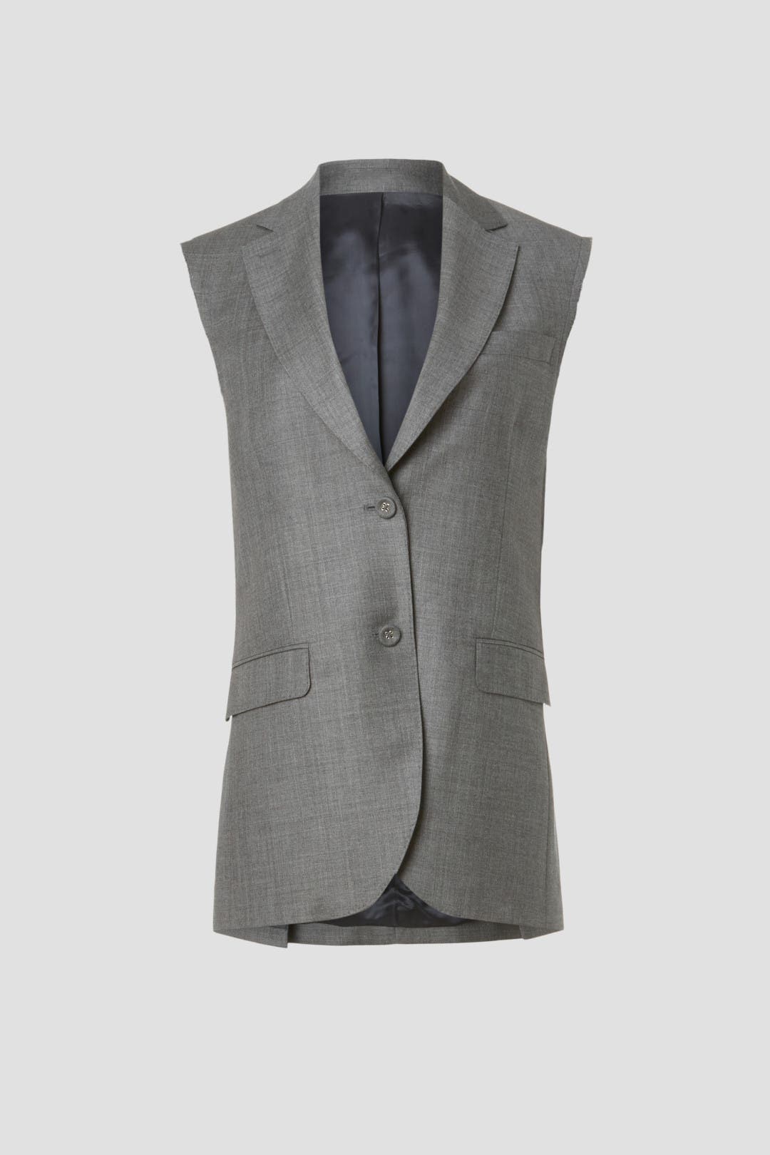 コート Officine Generale Tailored Waistcoat With Wide 3/4 Sleeves Officine Generale Tailored Waistcoat With Wide 3/4 Sleeves