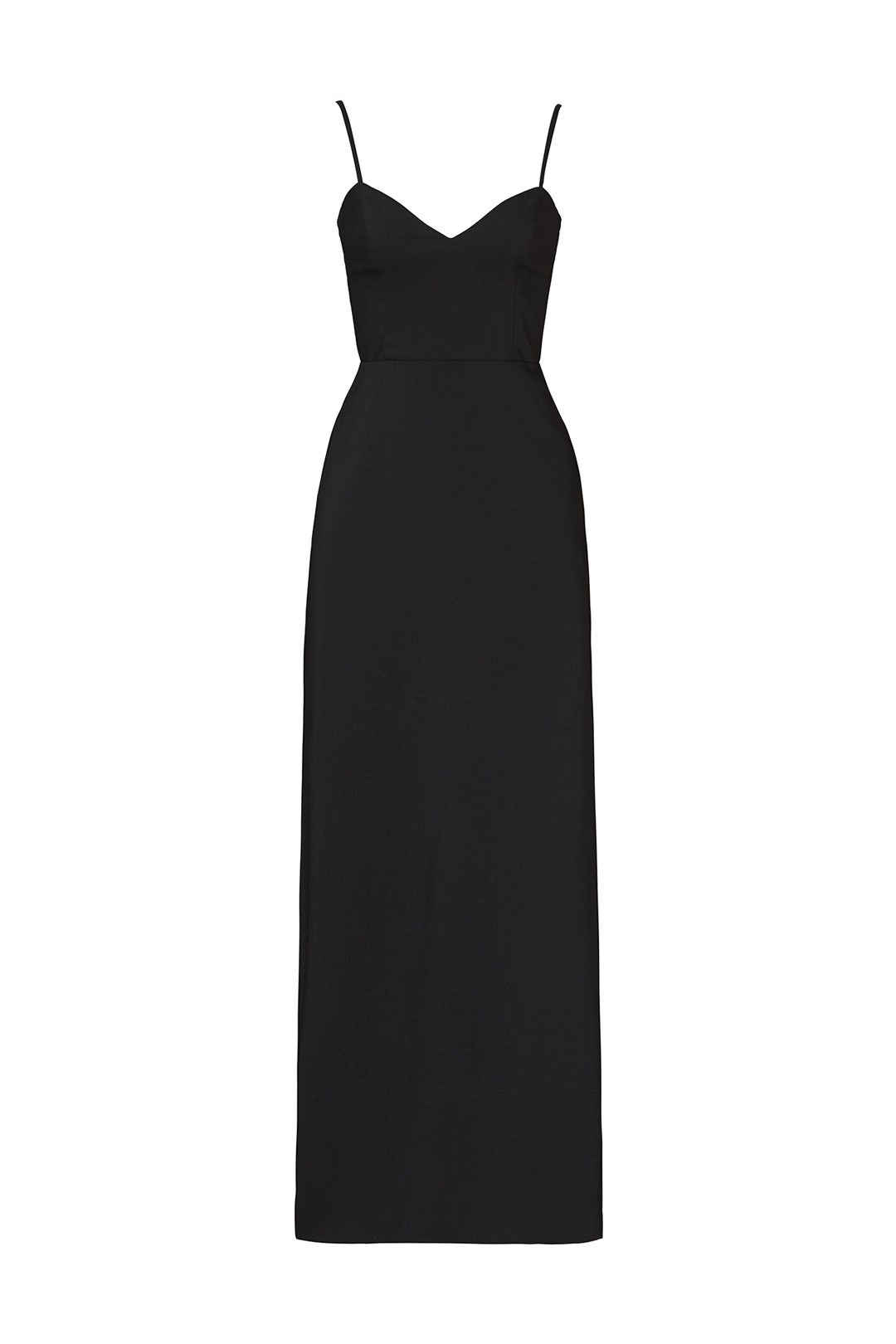 Black Side Panel Gown by Theia 3