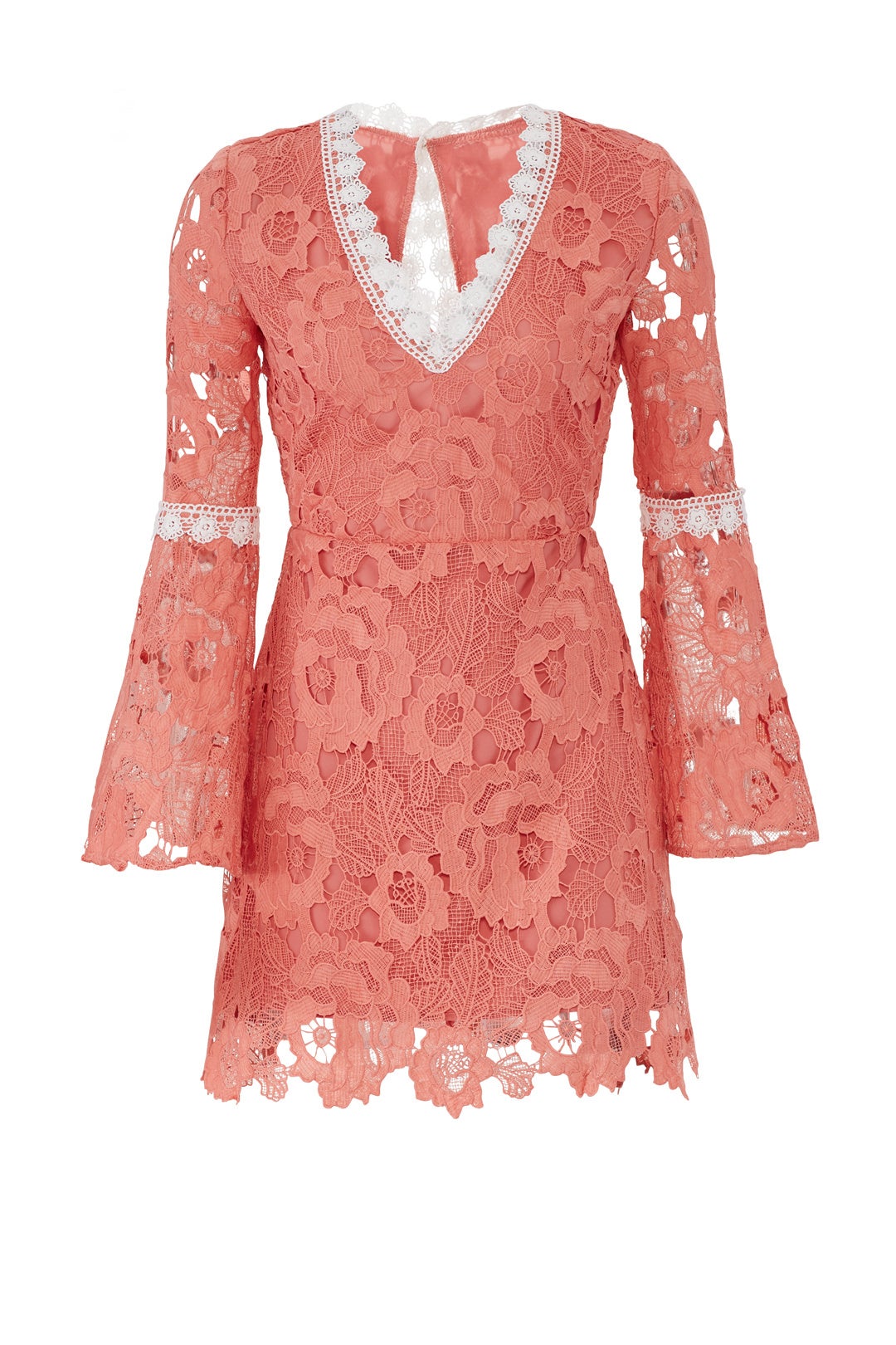 Pink Contrast Lace Dress by Alexia Admor 3