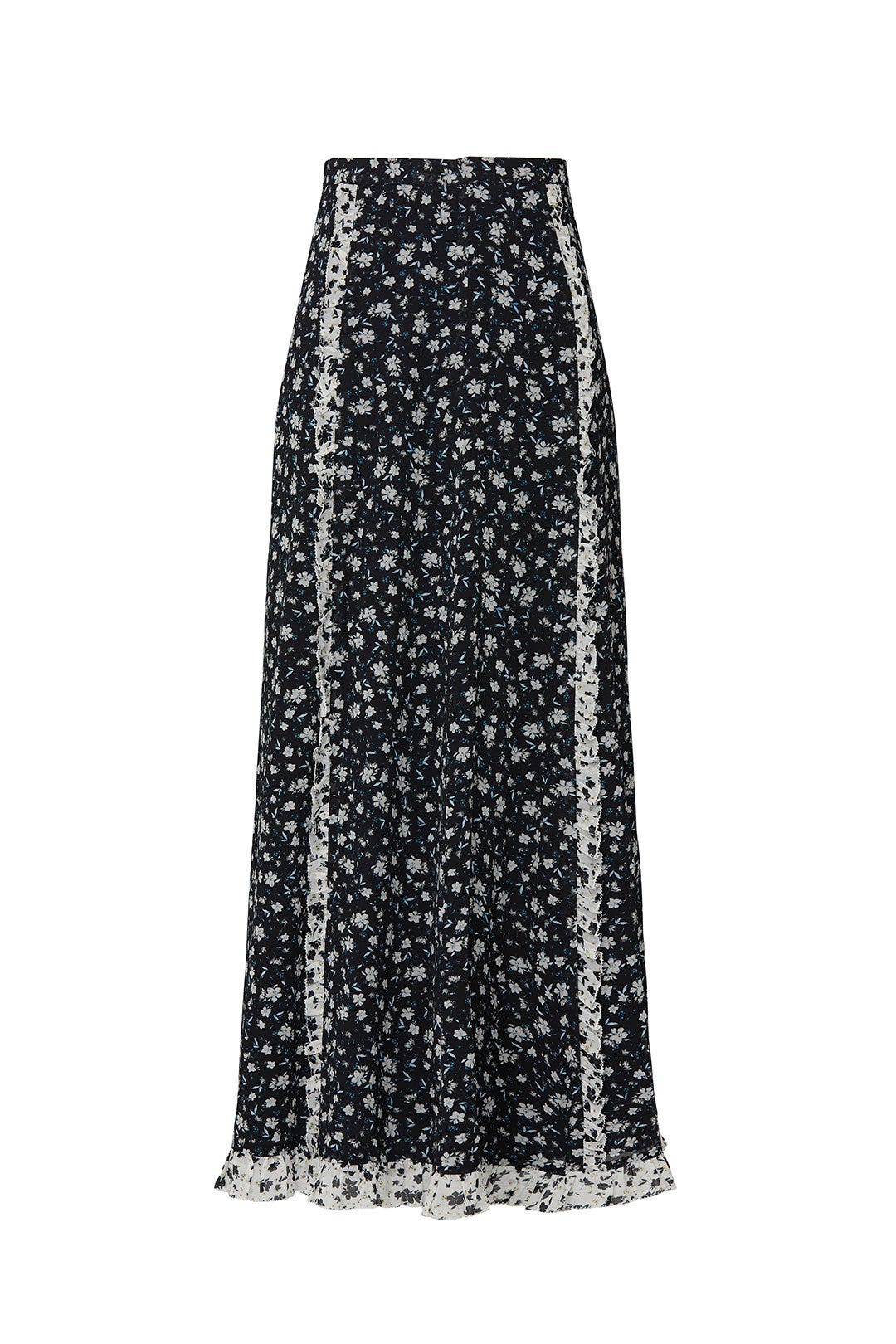 Floral Trim Skirt by ML Monique Lhuillier