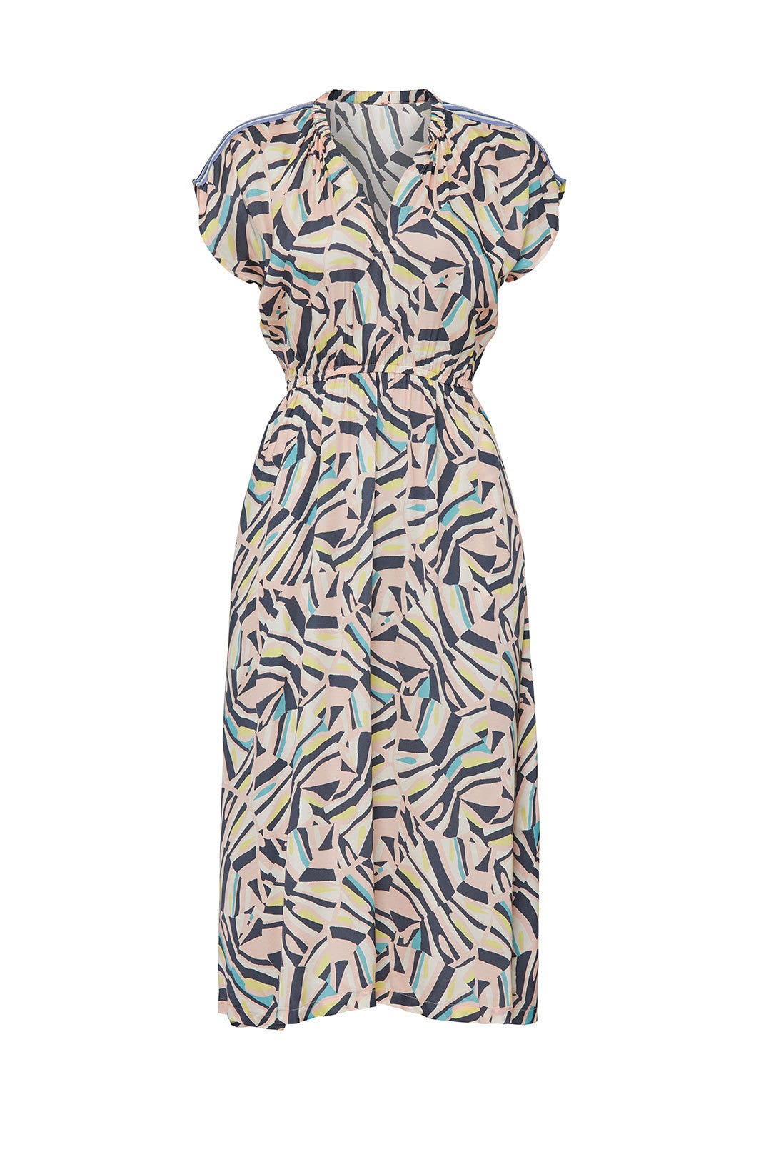 Pink Multi V-Neck Dress by sita murt 4