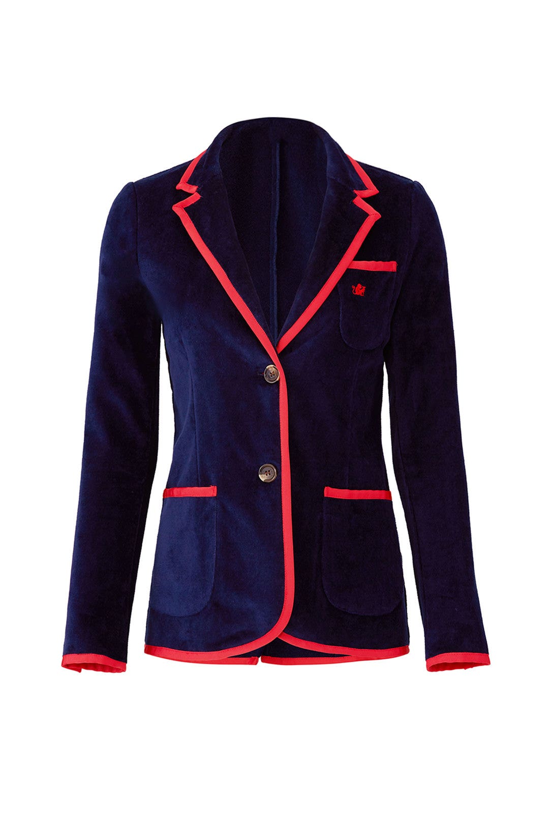 Navy Toweling Blazer by BASK 3