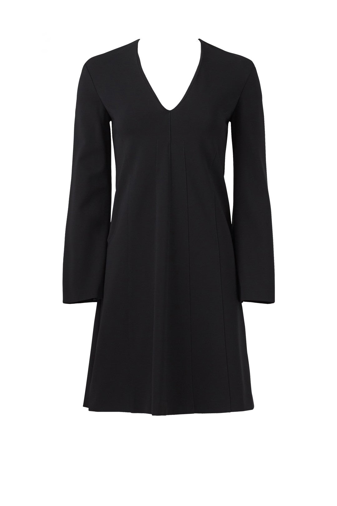 Long Sleeve V-Neck Dress by DEREK LAM