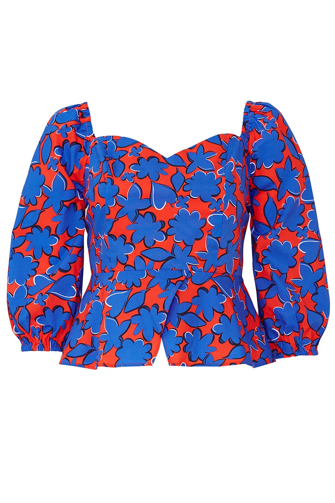 Peplum Puff Sleeve Top by ELOQUII