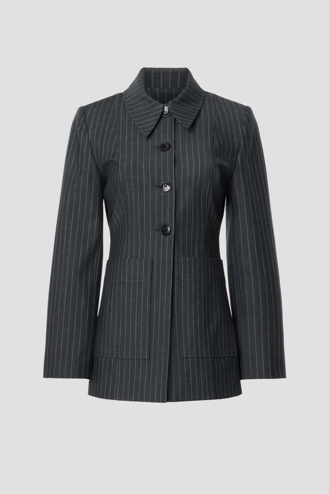 Stretch Striped Blazer by GANNI | Rent the Runway