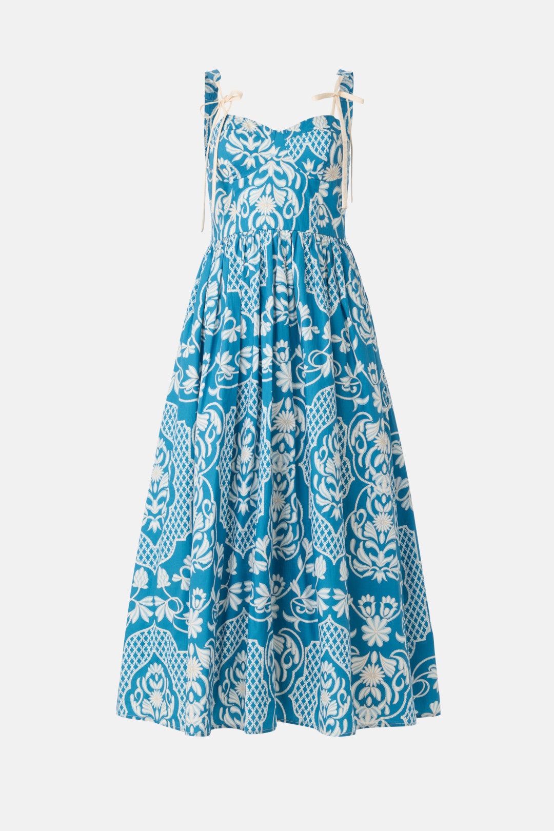 Sweetheart Neckline Midi Dress by Moon River 4