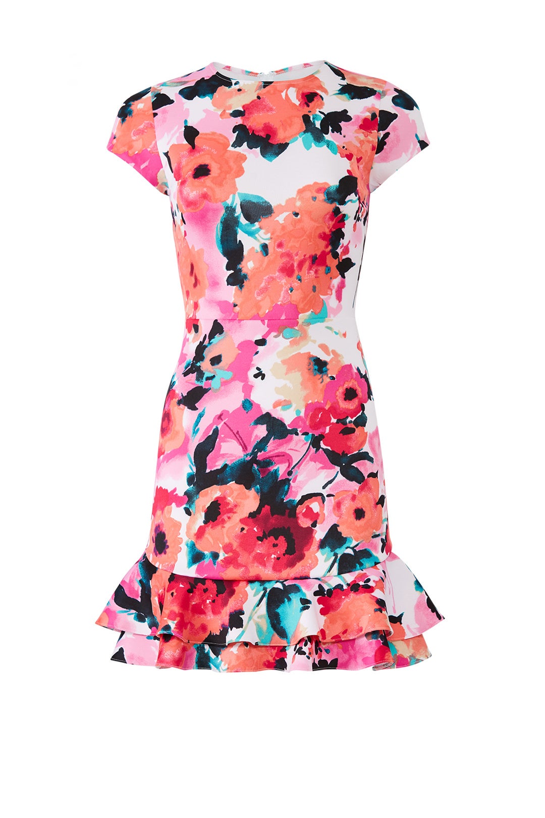 Ruffle Hem Scuba Dress by Slate & Willow 3