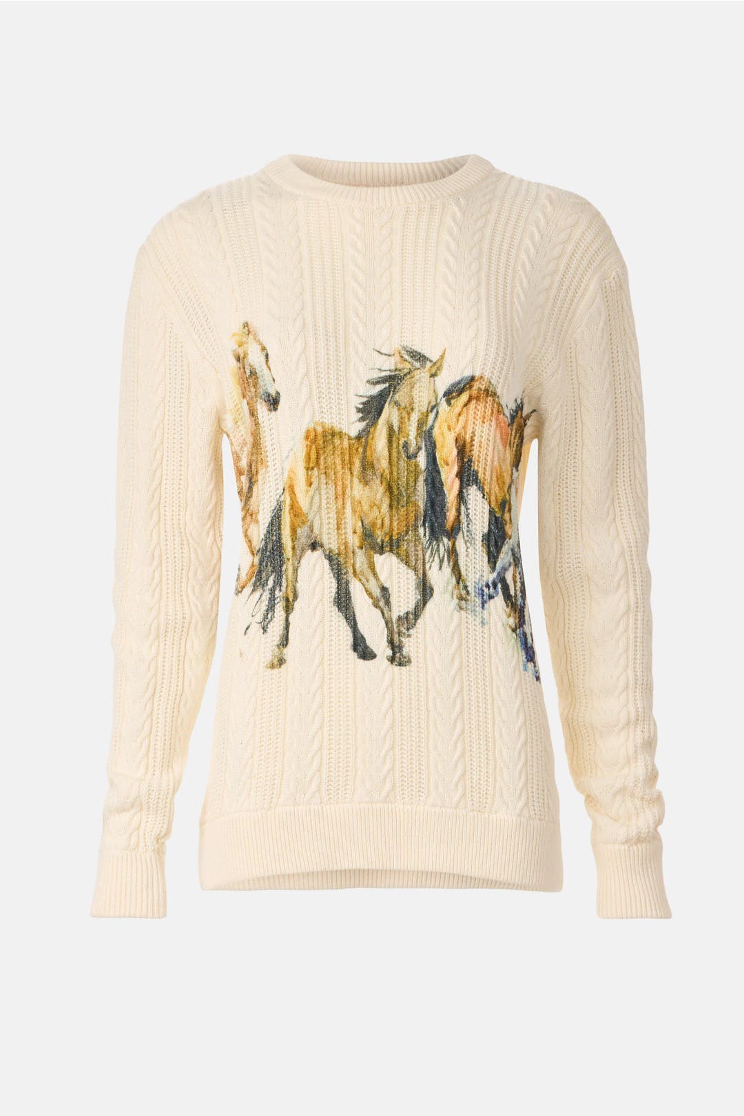 Running Horses Cable Knit Sweater by Terez | Rent the Runway