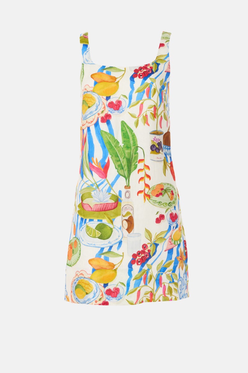 Fresh Table Off-white Mini Dress by FARM Rio - Photo 4