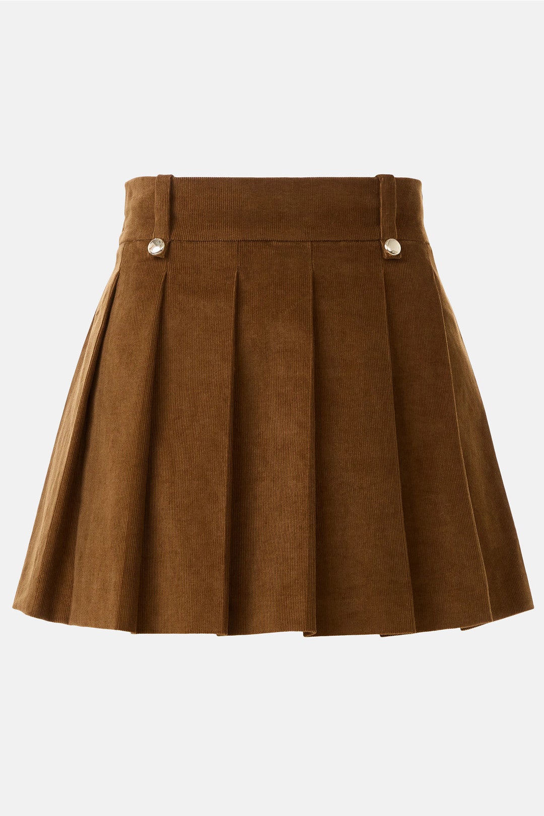 Jubelle Corduroy Pleated Mini Skirt by Maje 4