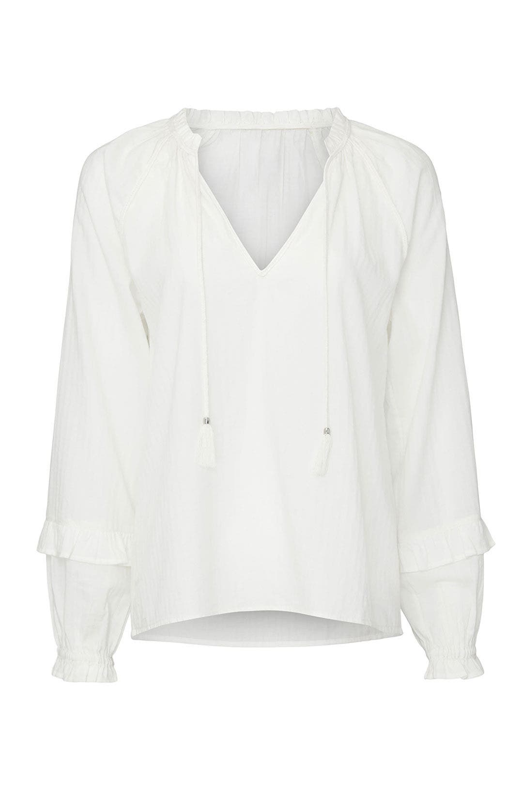 White Tailynn Blouse by PAIGE