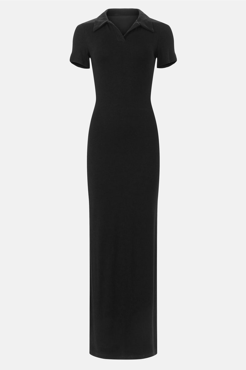 long turtleneck knit dress Maxi Sweater Dress with Pockets, Winter Maxi Dress, Long Turtleneck Dress, Knitted Maxi Dress for Women, Plus Size Maxi Dress, L / Black main image 1