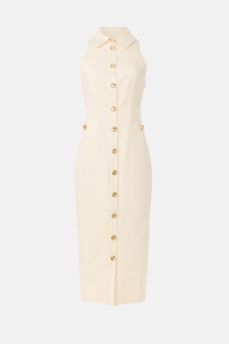 Button Front Racer Midi Dress by TOCCIN X RTR - Photo 4