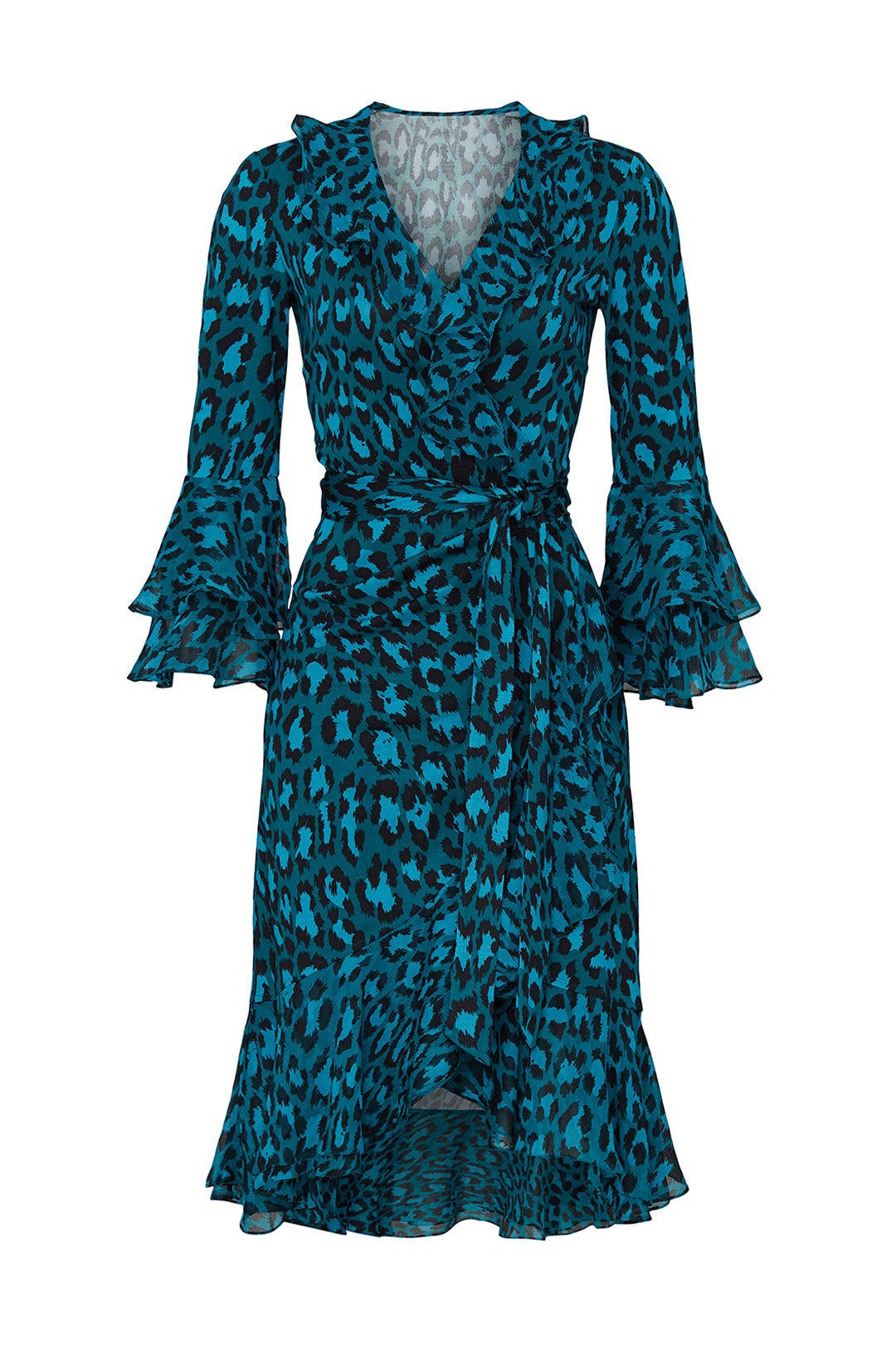 Carli Ruffled Wrap Dress by Diane von Furstenberg