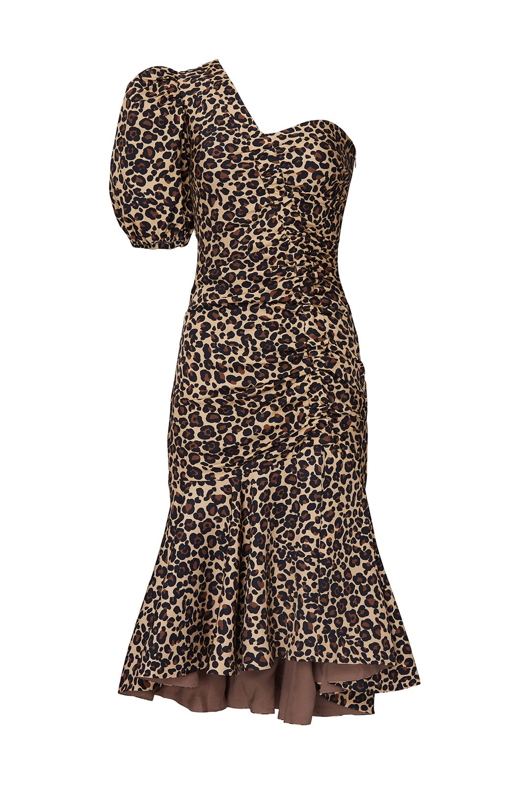 One Sleeve Leopard Dress by SIMKHAI 3