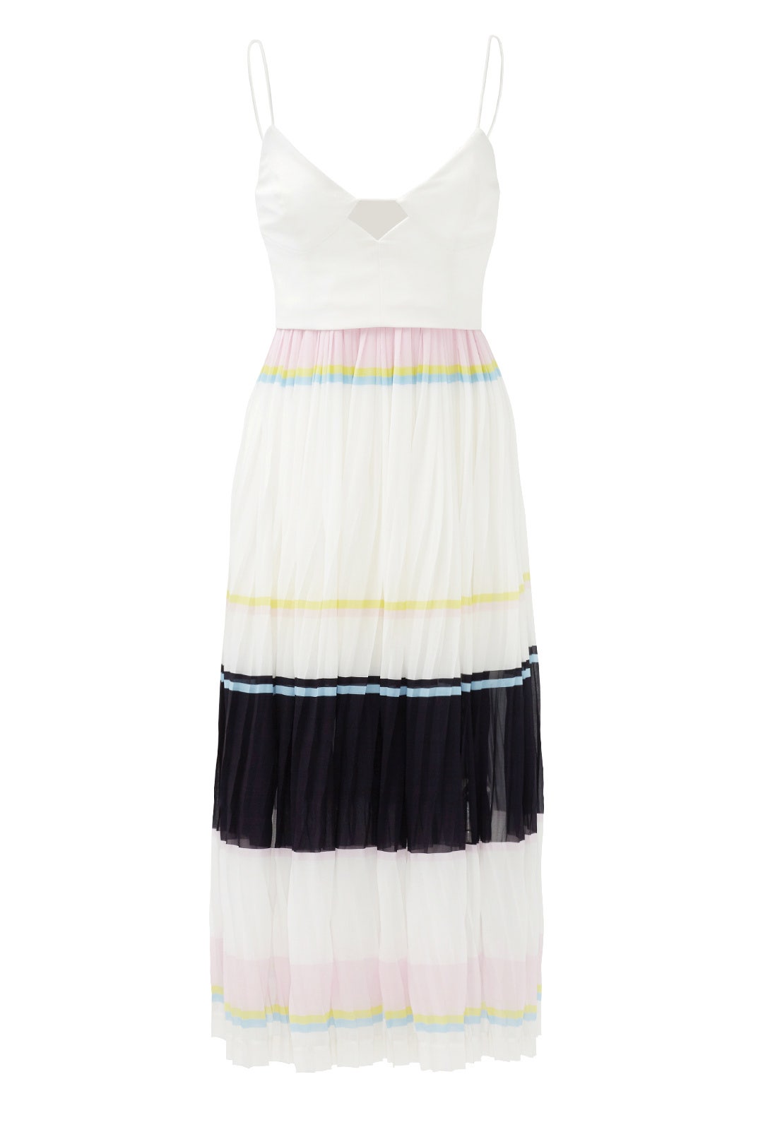 Stripe Pleated Cami Dress by Nicholas 3