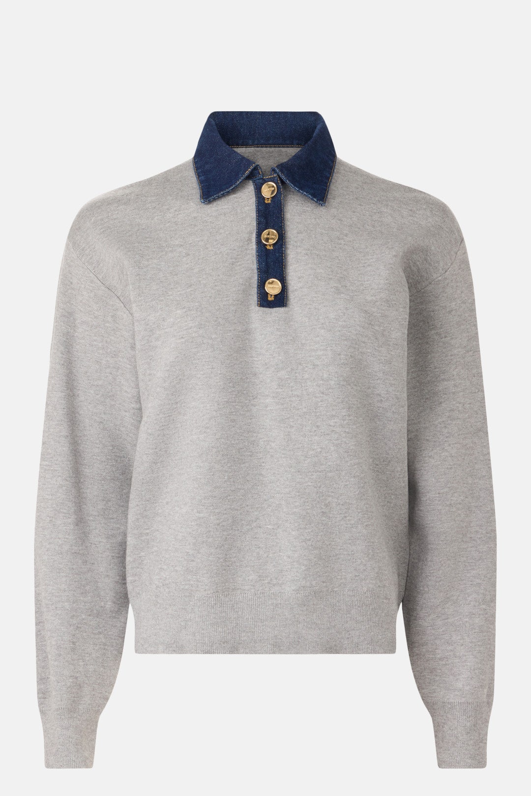 Damien Grey Polo Pullover